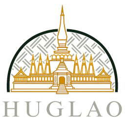 HUGLAO ฮักลาว กรุ๊ป โลโก้พระธาตุหลวง